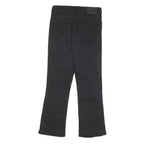 LEVI'S Womens Black Regular Flared Denim Jeans W27 L24 Zip Cotton Blend
