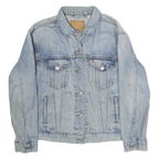LEVI'S Mens Blue Denim Button Jacket M Cotton Classic Casual Retro Fit