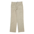 DICKIES Mens Regular Fit Beige Cotton Blend Trousers W30 L32 Workwear Zip