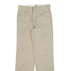 DICKIES Mens Regular Fit Beige Cotton Blend Trousers W30 L32 Workwear Zip