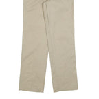 DICKIES Mens Regular Fit Beige Cotton Blend Trousers W30 L32 Workwear Zip