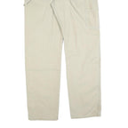 DICKIES Mens Cotton Blend Beige Regular Fit Straight Leg Trousers W34 L34