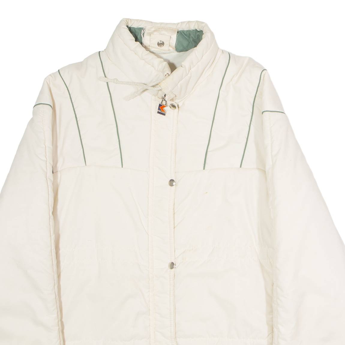K-WAY Womens Jacket White 80s UK 14