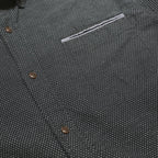 LEVI'S Mens Black Cotton Blend Shirt L Button-Down Collar Long Sleeve Casual