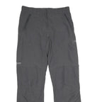MAMMUT Womens Nylon Black Regular Leg Trousers W30 L32 Outdoor Zip Pockets