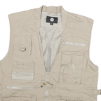 ROTHCO Mens Beige Utility Jacket S Cotton Blend Multi Pocket Zip Casual Outdoor