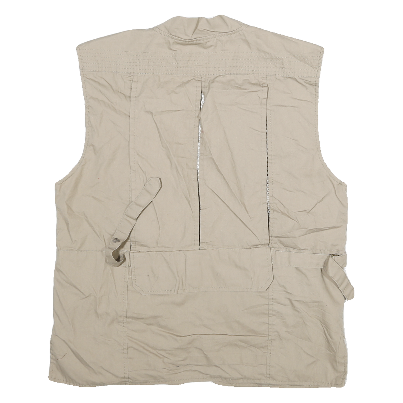 ROTHCO Mens Beige Utility Jacket S Cotton Blend Multi Pocket Zip Casual Outdoor