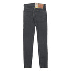 LEVI'S 519 HI-BALL Mens Jeans Black Slim Skinny Denim W28 L29 Zip Cotton Blend