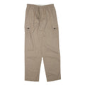 PRIORITY Mens Cotton Blend Beige Relaxed Drawstring Cargo Trousers W28 L30