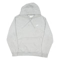 NIKE Mens Grey Hoodie L Cotton Blend Pullover Casual Sportswear