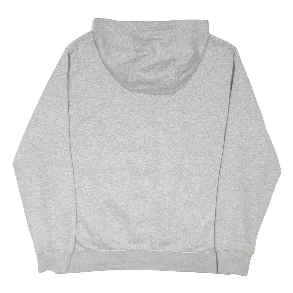 NIKE Mens Grey Hoodie L Cotton Blend Pullover Casual Sportswear