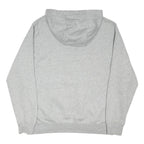 NIKE Mens Grey Hoodie L Cotton Blend Pullover Casual Sportswear