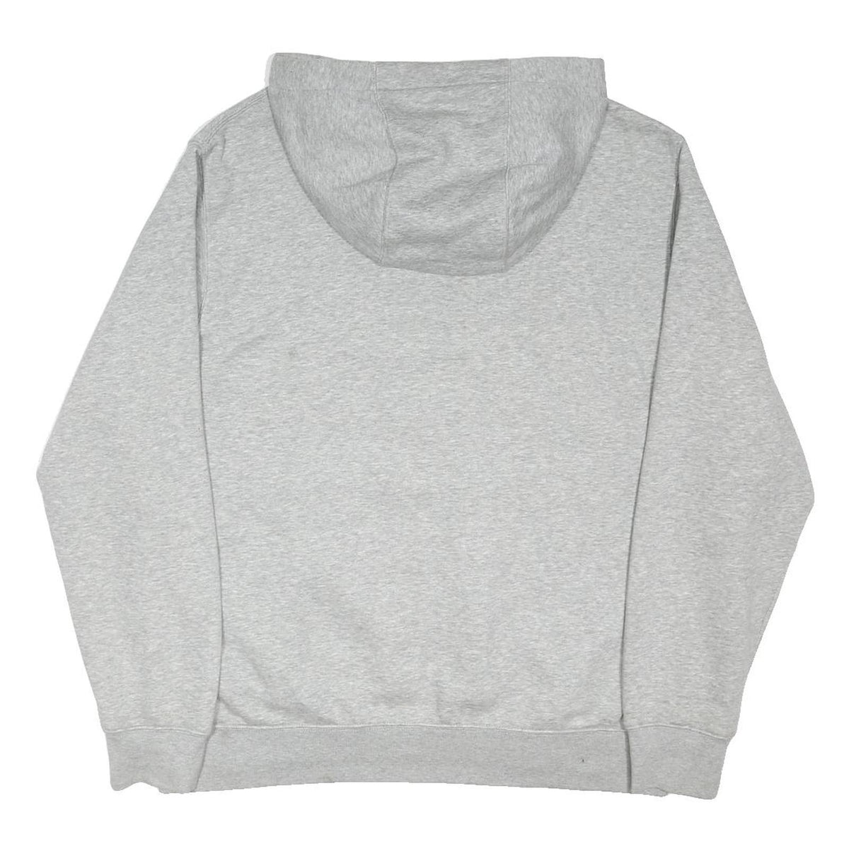NIKE Mens Grey Hoodie L Cotton Blend Pullover Casual Sportswear