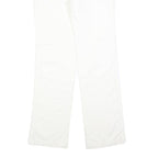 PINKO Womens Cotton Blend White Regular Fit Straight Leg Trousers W32 L32