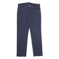 LEVI'S Mens Cotton Blend Navy Slim Straight Trousers W30 L30 Cotton Blend