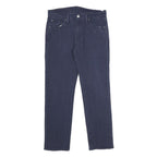 LEVI'S Mens Cotton Blend Navy Slim Straight Trousers W30 L30 Cotton Blend