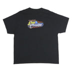 Mens Black Sea Cruise Graphic T-Shirt 2XL Short Sleeve Crew Neck Car Print