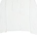 ZARA Womens White Basic Long Sleeve Crew Neck Plain Top M Elegant
