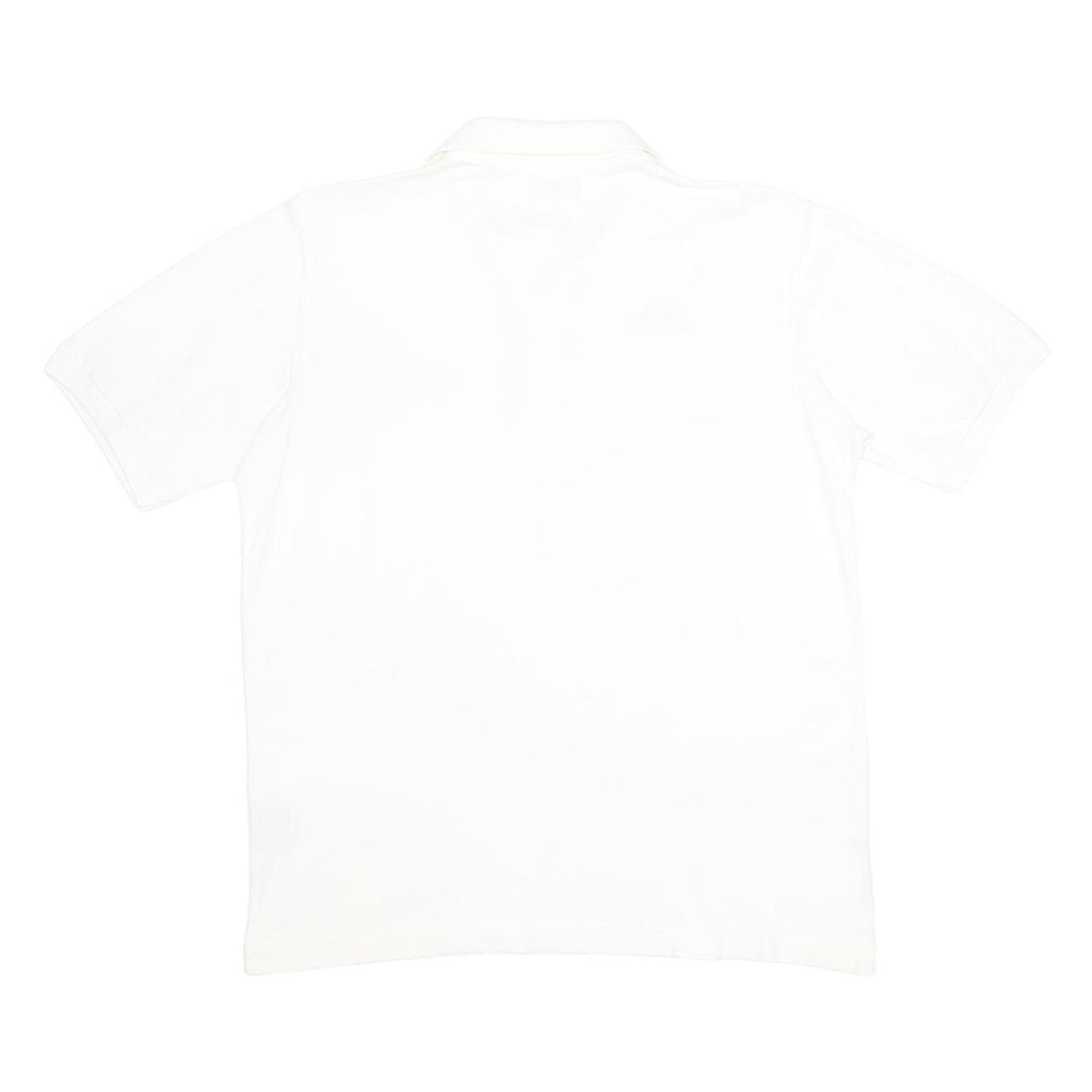 KAPPA Mens White Short Sleeve Polo Shirt M Cotton Logo Embroidered Classic