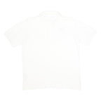 KAPPA Mens White Short Sleeve Polo Shirt M Cotton Logo Embroidered Classic