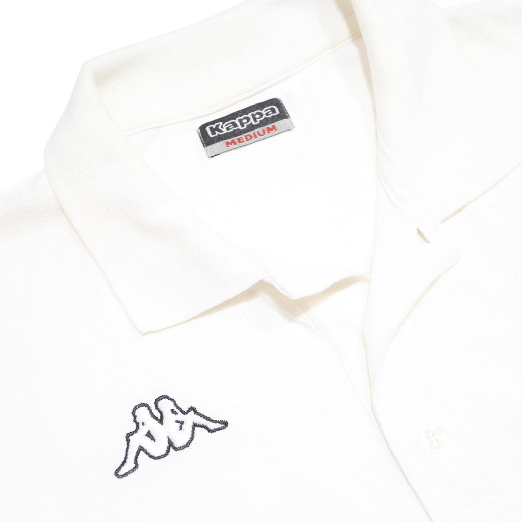 KAPPA Mens White Short Sleeve Polo Shirt M Cotton Logo Embroidered Classic