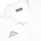 KAPPA Mens White Short Sleeve Polo Shirt M Cotton Logo Embroidered Classic