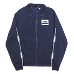 PUMA Mens Navy Blue Zip Jacket M Cotton Blend Athletic Sportswear Casual
