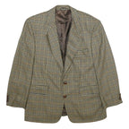 FELDER Mens Beige & Brown Wool Jacket XL Woven Classic Button Closure