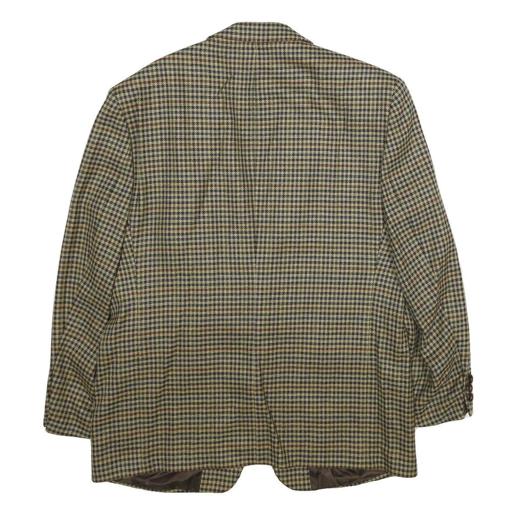 FELDER Mens Beige & Brown Wool Jacket XL Woven Classic Button Closure