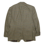 FELDER Mens Beige & Brown Wool Jacket XL Woven Classic Button Closure