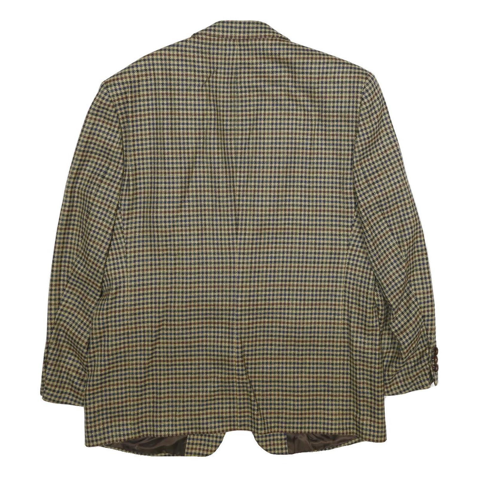FELDER Mens Beige & Brown Wool Jacket XL Woven Classic Button Closure