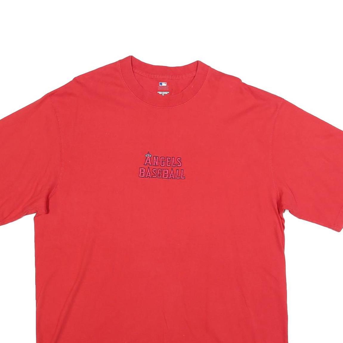 MLB Mens Red Angels Baseball Graphic T-Shirt XL Short Sleeve Crew Neck