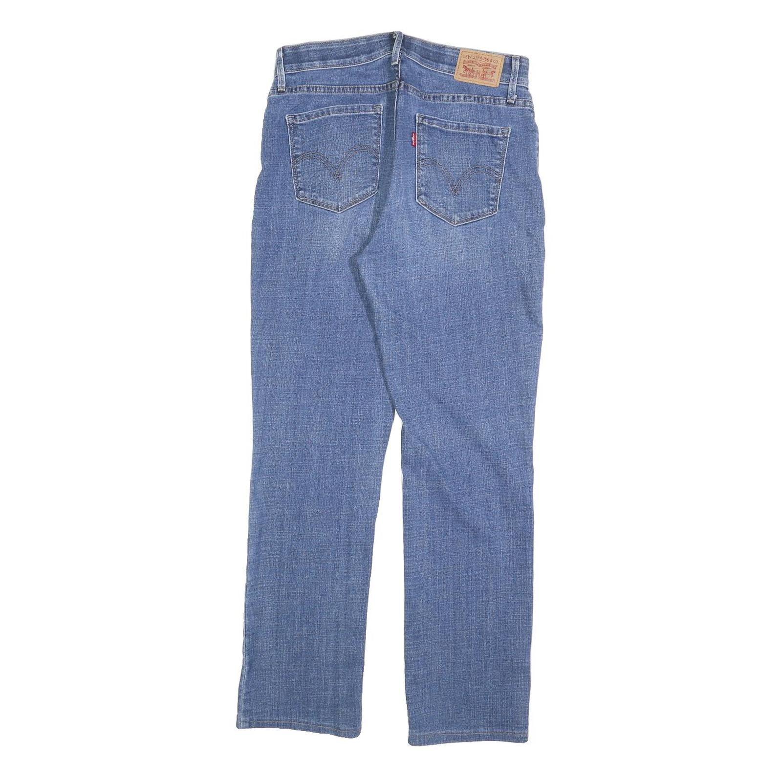 LEVI'S Womens Jeans Blue Regular Straight Denim Medium W30 L28 Classic Fit