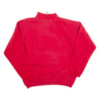 DISNEY Minnie Mouse Womens Sweatshirt Red 1/4 Zip ONE SIZE