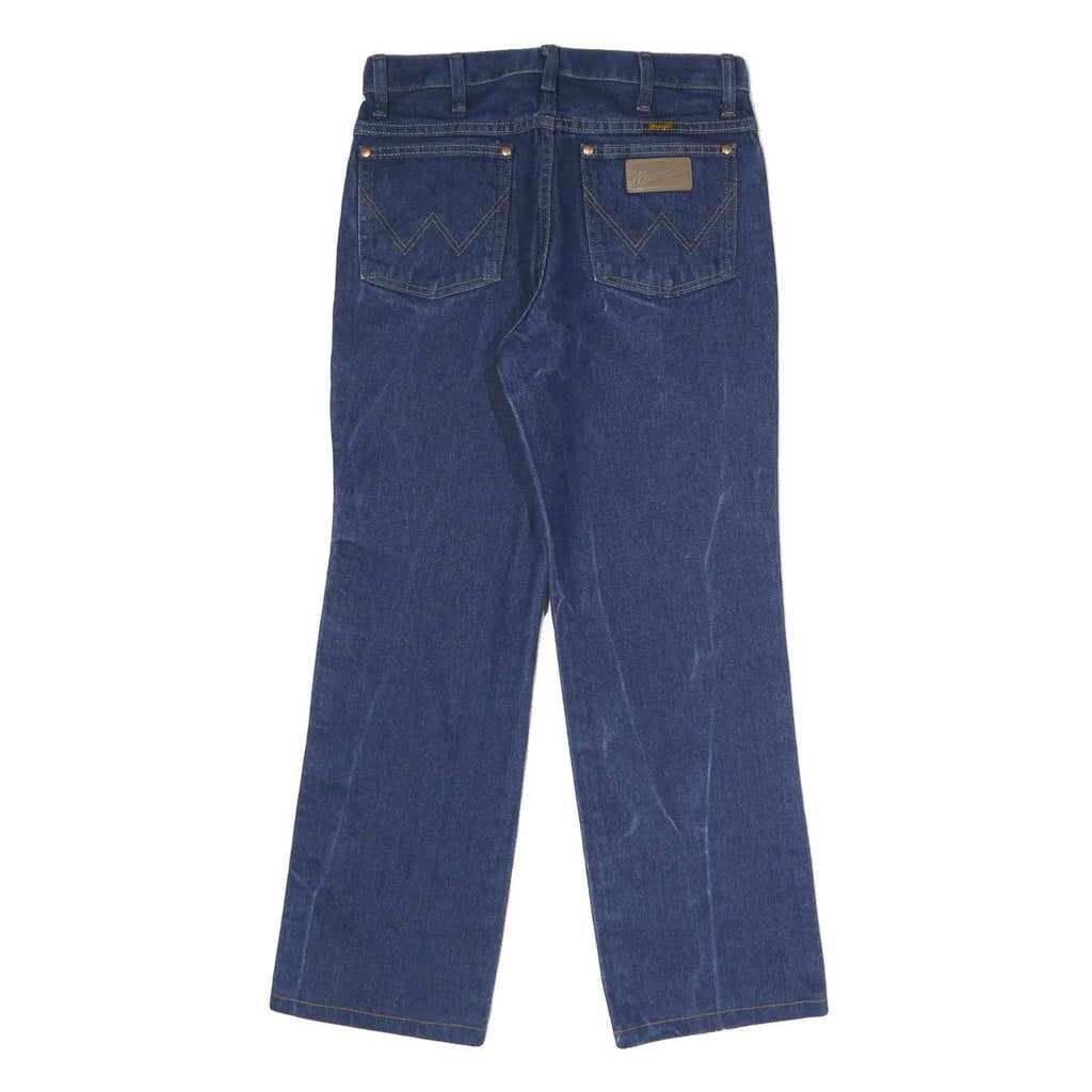 WRANGLER Mens Slim Blue Denim Slim Straight Jeans W30 L30 Classic Cotton Zip