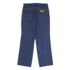 WRANGLER Mens Slim Blue Denim Slim Straight Jeans W30 L30 Classic Cotton Zip