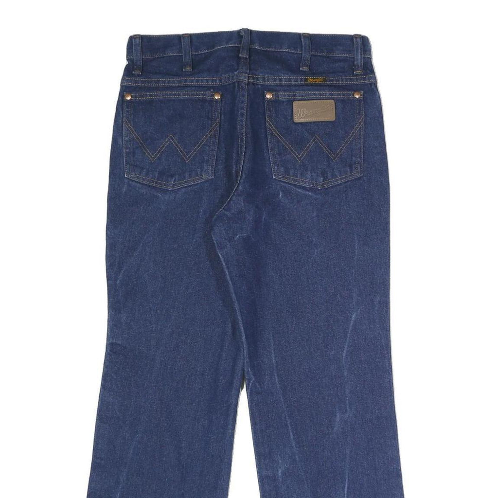 WRANGLER Mens Slim Blue Denim Slim Straight Jeans W30 L30 Classic Cotton Zip