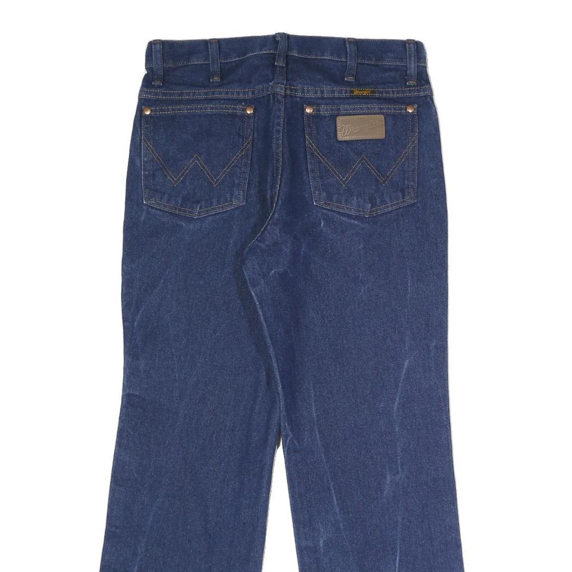 WRANGLER Mens Slim Blue Denim Slim Straight Jeans W30 L30 Classic Cotton Zip