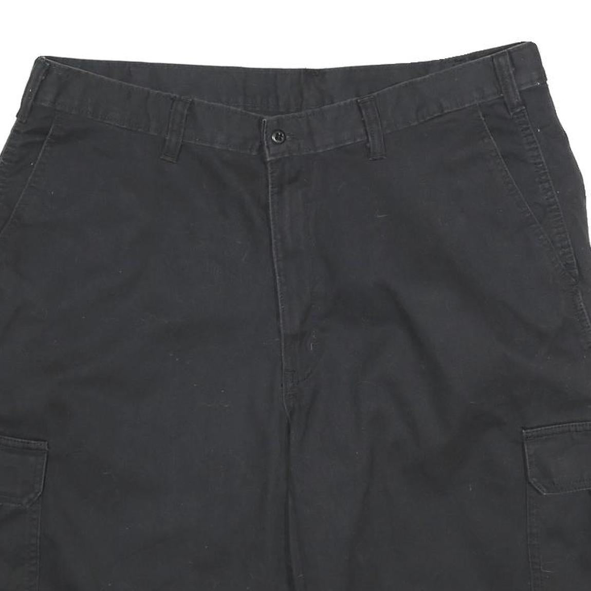DICKIES Mens Black Cargo Shorts XL W38 Durable Casual Pocketed Workwear