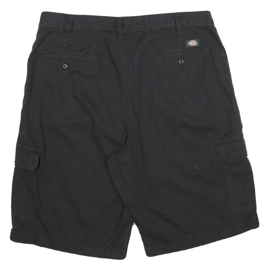 DICKIES Mens Black Cargo Shorts XL W38 Durable Casual Pocketed Workwear