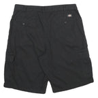 DICKIES Mens Black Cargo Shorts XL W38 Durable Casual Pocketed Workwear
