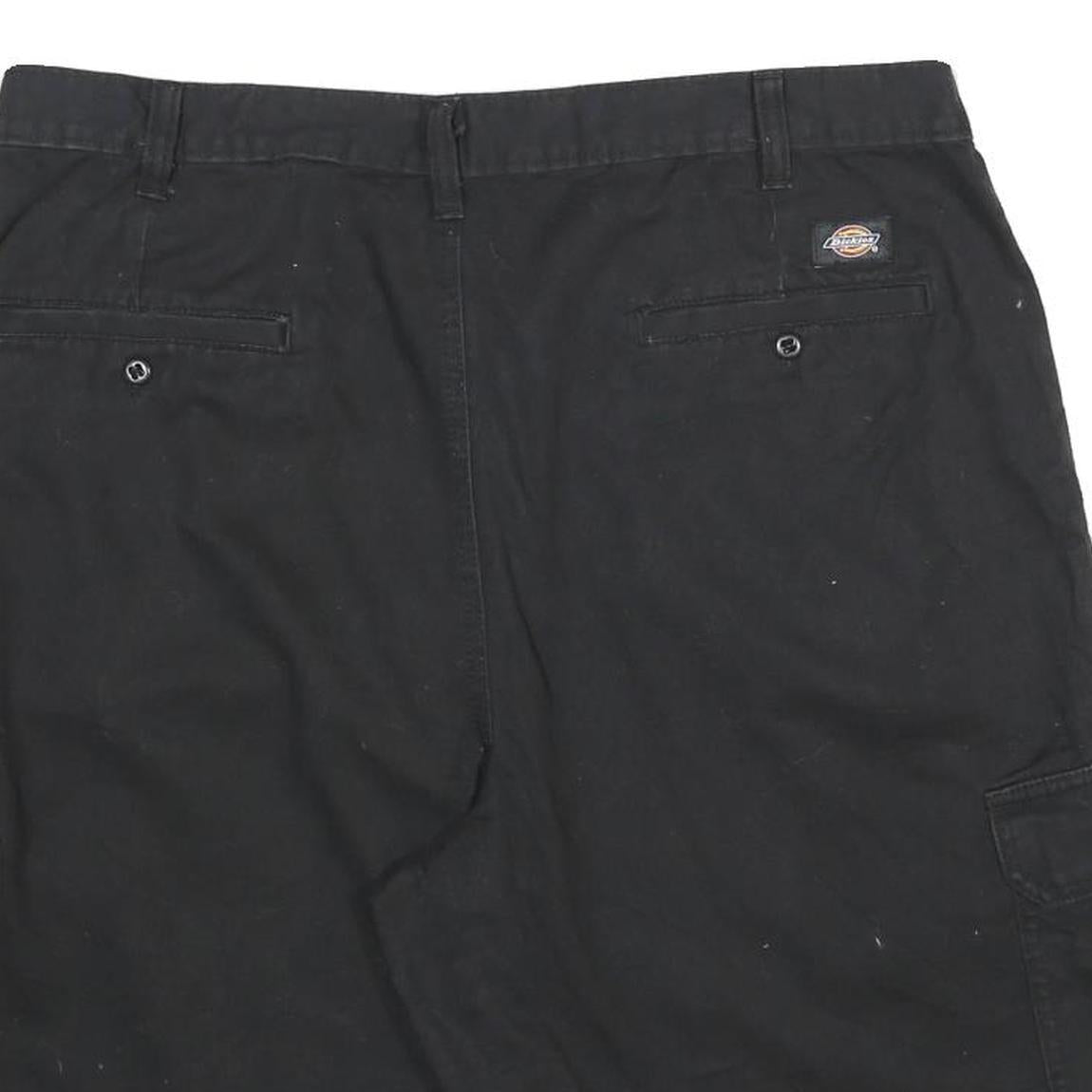 DICKIES Mens Black Cargo Shorts XL W38 Durable Casual Pocketed Workwear