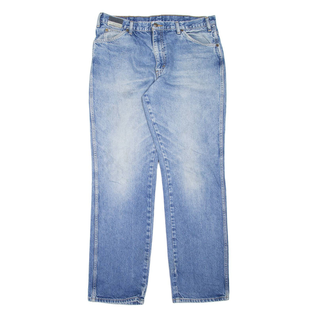 DICKIES Workwear Mens Jeans Blue Regular Straight Stone Wash W36 L34
