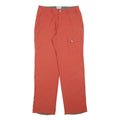 COLUMBIA Womens Polyester Blend Orange Regular Straight Trousers W30 L32 Outdoor