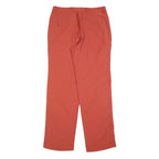 COLUMBIA Womens Polyester Blend Orange Regular Straight Trousers W30 L32 Outdoor