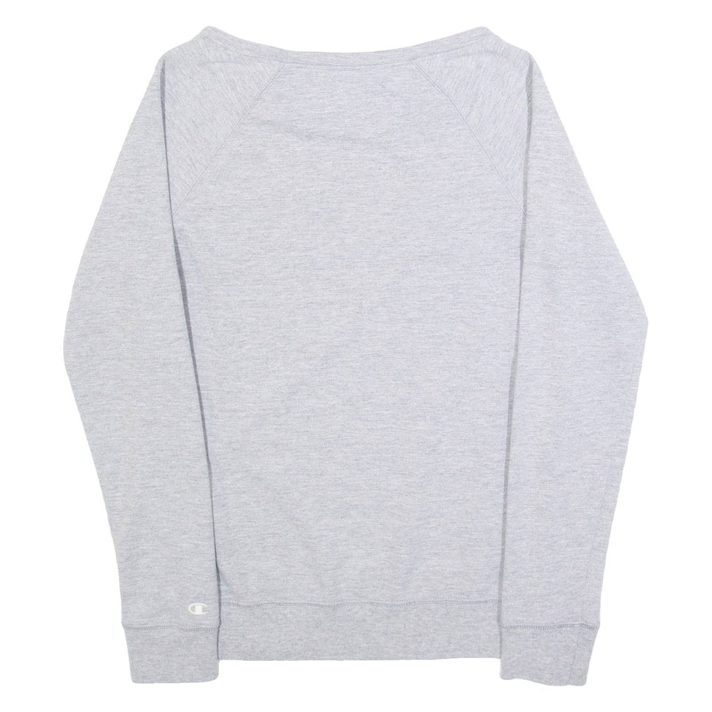 CHAMPION Womens Sweatshirt Grey Crew Neck L