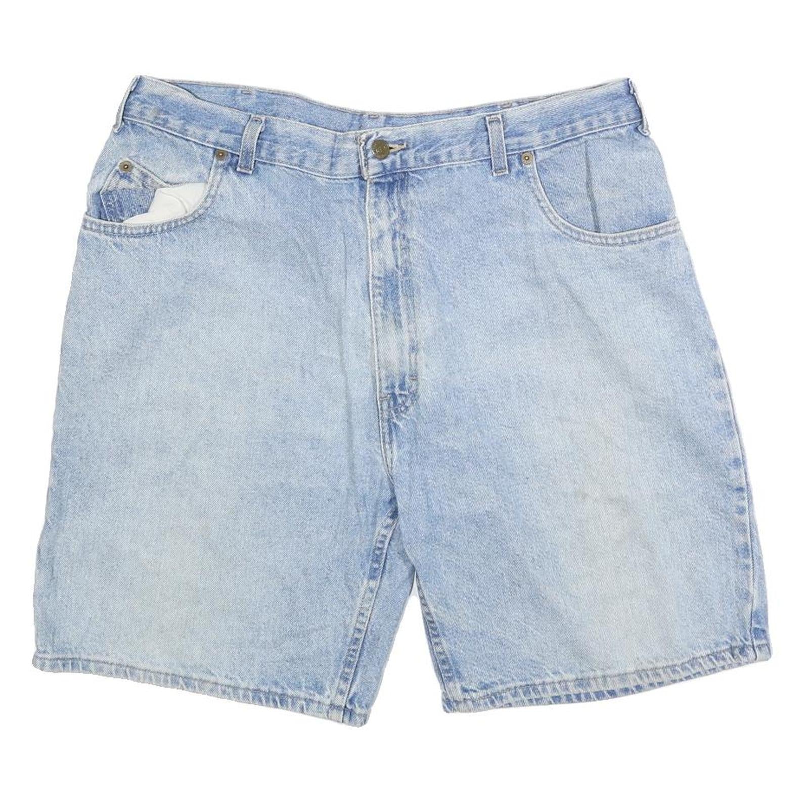 BACKROAD BLUES Mens Shorts Blue Denim Casual L W36 Cotton Blend Relaxed Fit