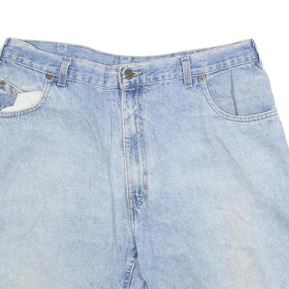 BACKROAD BLUES Mens Shorts Blue Denim Casual L W36 Cotton Blend Relaxed Fit