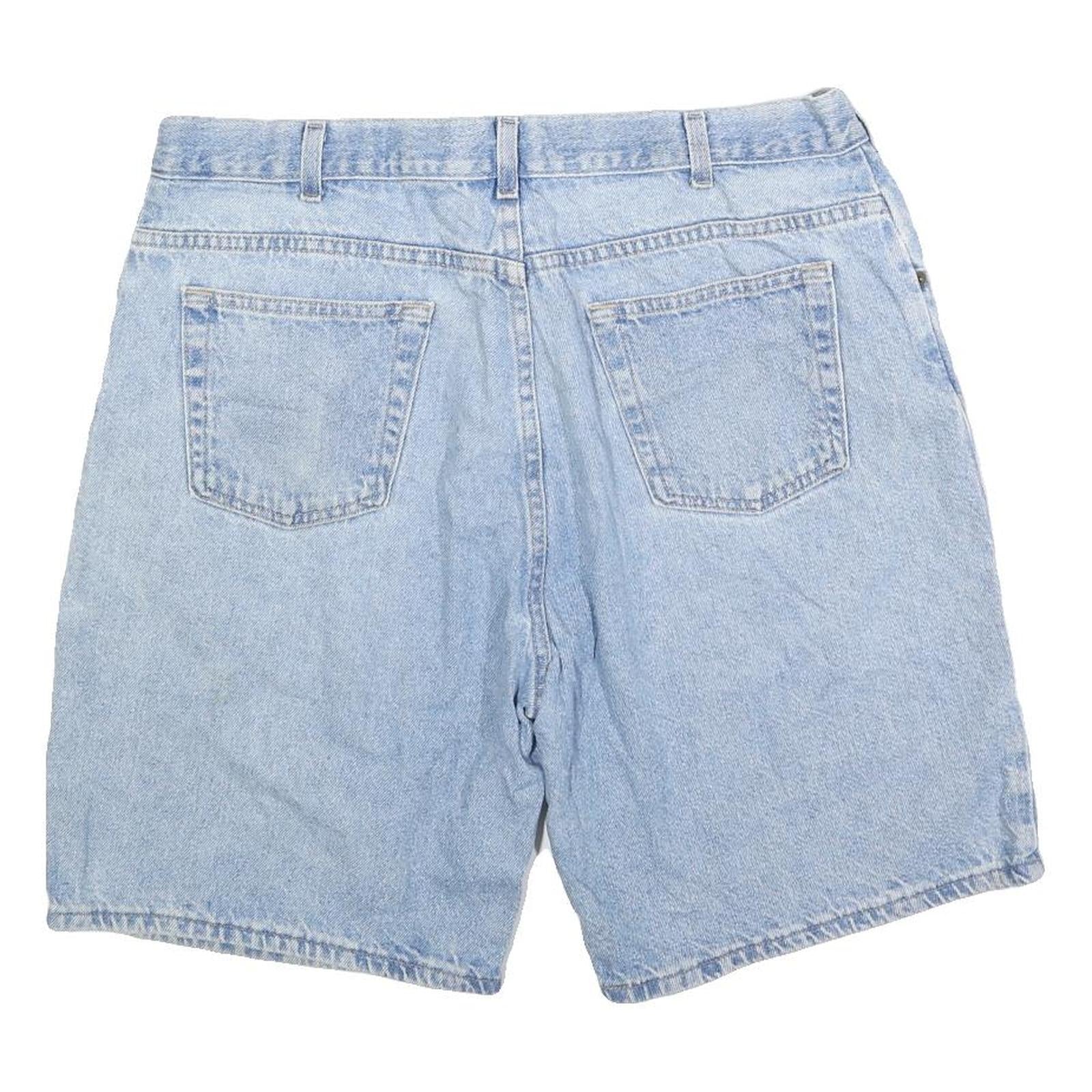BACKROAD BLUES Mens Shorts Blue Denim Casual L W36 Cotton Blend Relaxed Fit