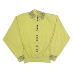 Mens Sweatshirt Green High Neck 90s S